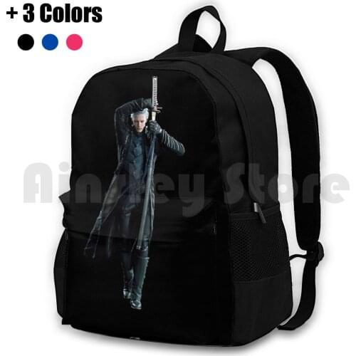 Vergil | | 5 Outdoor Hiking Backpack Waterproof Camping Travel 5 Dmc5 Vergil Dmc Vergil Vergil Video Games Ps4 Xbox Dante Nero