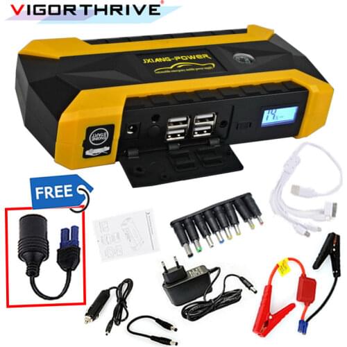 Car Jump Starter For Petrol Car Auto Starting Car Battery Booster Petrol Starting Device 12V Car Power Bank Emergency Discharge