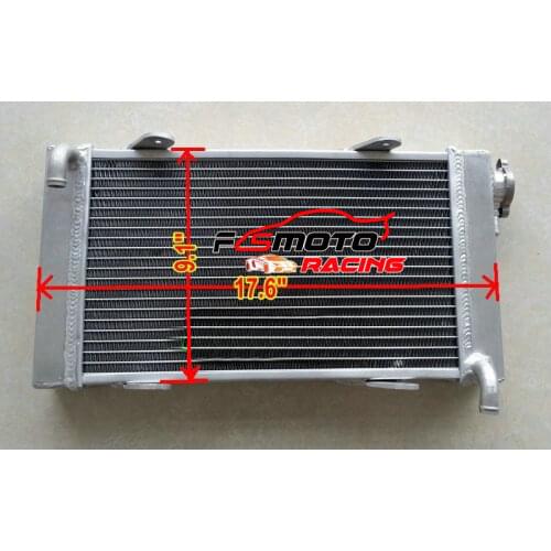 FOR Kart go-kart karting 17.6" x 9" x 2.1" 4 50mm aluminum alloy radiator
