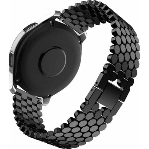 Neway 22mm Metal Stainless Steel Solid Watch Band For Samsung Gear S3 Frontier / Classic Strap with Hook Buckle huawei watch2