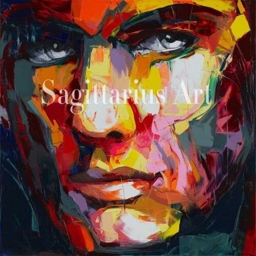 Handmade Hand painted Modern Francoise Nielly Abstract Wall Decor Untitled 114 Oil Painting Artwork Canvas Painting Fine Art