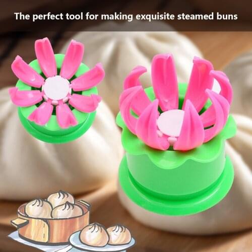 DIY Steamed Stuffed Bun Mold Dumplings Maker Mold Creative Manual Kitchen Cooking Tools Baozi Wraper Pastry Crimper Baking Acces