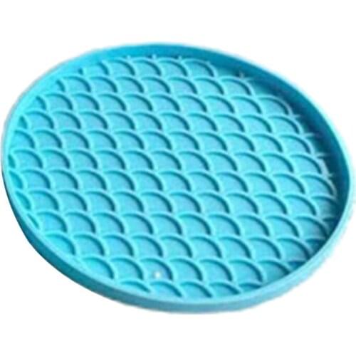 Fishtail Bracket Epoxy Resin Mold Fish Scale Flower Coaster Tray Silicone Mould