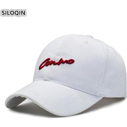SILOQIN Adjustable Head Size Mens Cotton Baseball Caps Womens Ponytail Sports Cap Three-dimensional Embroidery Hip Hop Hats