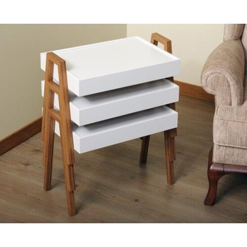 Modern Alber Tray Zigon Kit-3 Wooden Side table Set coffe table table basse