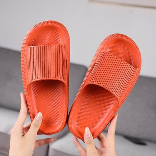 2021 Women Men Platform Slippers Unisex Non-slip Bathroom Indoor Home Slippers EVA House Slides Thick Sole Shoes Female Male