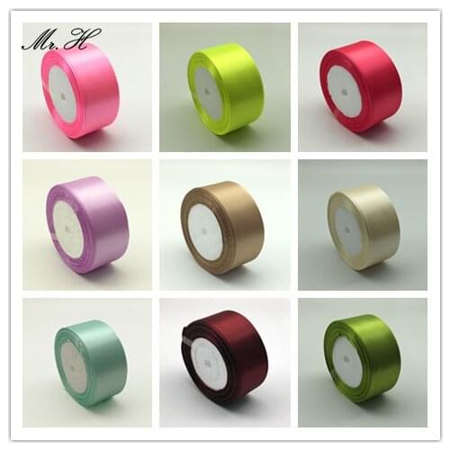 The Third Wave 40mm 25yards 9 Colors Silk Tatin Ribbon Wedding Party Festive Event Decoration Crafts Gifts Wrapping