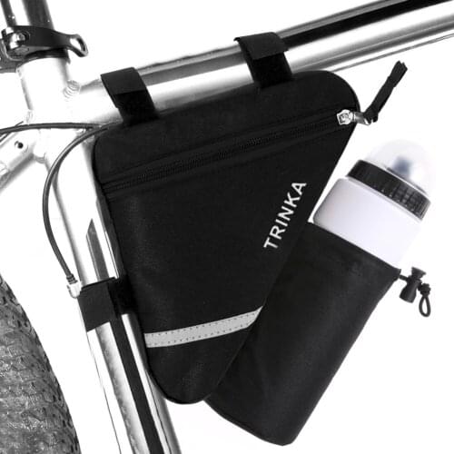 Bike Bicycle Cycling Bag Front Tube Frame Phone Waterproof Bicycle Bags Water Bottle Pocket Reflective Bycicle Accessories