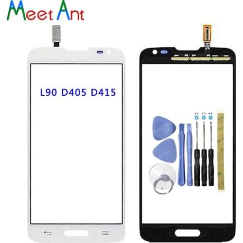 High Quality 4.7" For LG L90 D405 D415 and L90 Dual D410 Touch Screen Digitizer Sensor Outer Front Glass Lens Panel