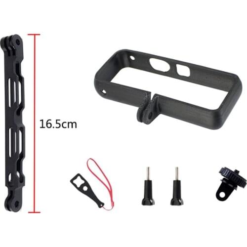 3D Print Protective Frame Helmet Border Bracket Metal Extension Rod Arm Lengthened Holder Set For Insta360 one X2 Camera