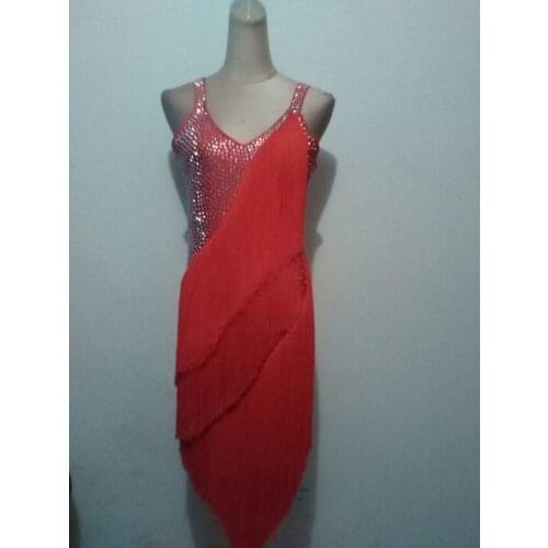 New style Latin dance costume sexy diamond tassel womens latin dance comeptition dress child latin dance dress11kinds of colors