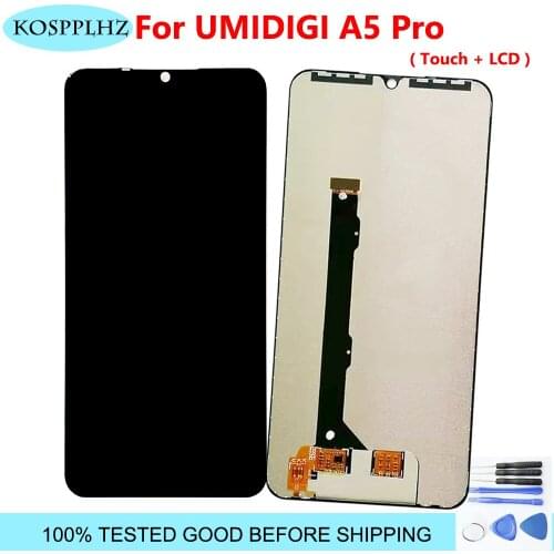 6.3" For Umidigi A5 Pro LCD Display Touch Screen Assembly 100% Tested For A 5 a5pro Smartphones Repair Parts + Tools & Tape