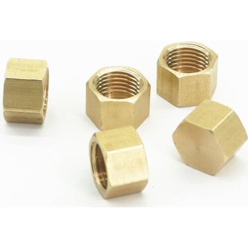 1/4" BSPP female Thread Brass Pipe Countersunk Plug hex head socket Pipe fittings End Cap