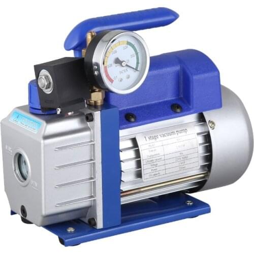 1 Stage 2.5CFM 220V Vacuum Pump Air Conditioning Mini Vacuum Pump+ Precision Gauge+ Electromagnetic Valve