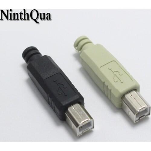 1set Type B Male USB Printer Scanner Extender Adapter Data Sync Coupler Converter DIY Repair Connector Free-Welding