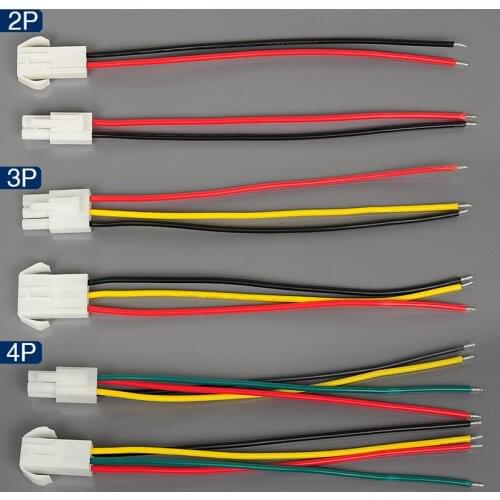 2set EL 4.5mm 2/3/4/6P Male Female connector connecting with wire cable 15cm 20AWG EL4.5