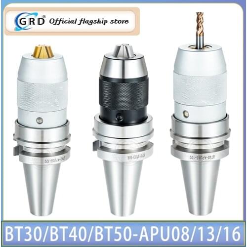 1PCS BT30 BT40 NT30 NT40 APU08 APU13 APU16 80L 100L 110L Self-tightening chuck handle for connecting drill chuck