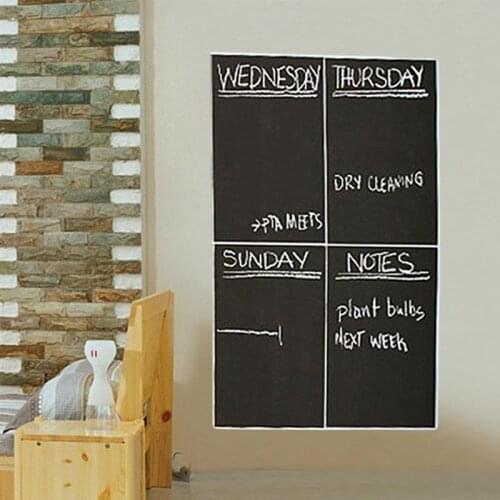 4pcs 20x30cm A4 Removable Chalkboard Wall Sticker Blackboard Decal Chalk Board Paper A4 Blackboard Sticker (Without Chalk)