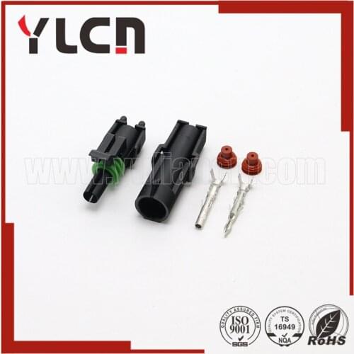 5 Sets Manufacturers Wholesale 2.5 Series 1 Pin Way Male Female Automotive Connector Plugs Enhanced Seal Waterproof