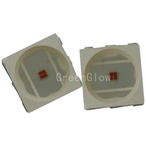 50~1000X Orange 5050SMD 1W/3W 600-605nm LED lamp bead free shipping