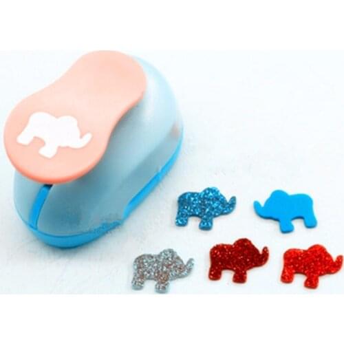 Free Ship 1" Elephant shaped EVA foam hole punch paper cutter for card handmade scrapbook Elephants design craft punch machine