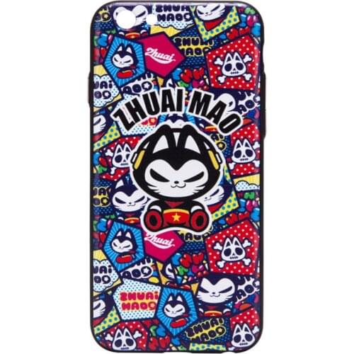 CHSKY Fashion Cat Elements Design Auto Ornaments Phone Cases For iPhone 7/ 7Plus PC+TPU Edge Material Mobile Phone Shell Cases