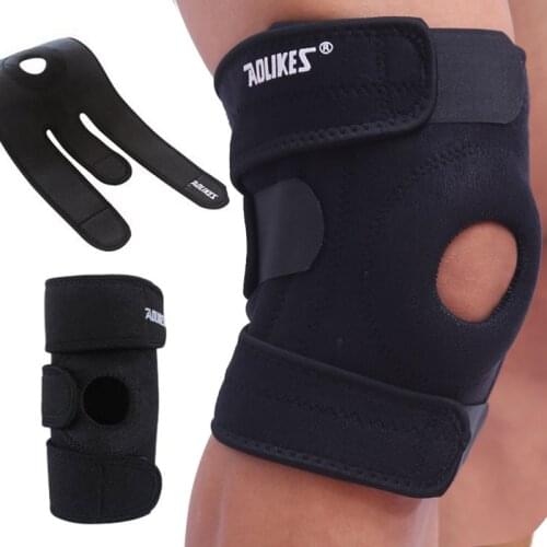 1pcs Aolikes Elastic Knee Support Comfortable Brace Kneepad Adjustable Patella Knee Pads Safety Guard Strap For Basketball