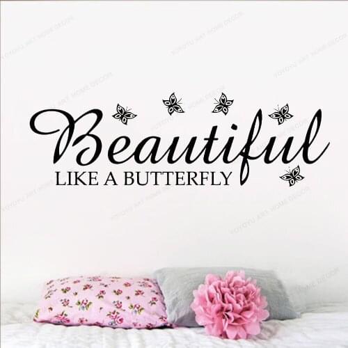Beautiful Decal Vinyl Wall Sticker Art Bedroom Sayings Popular HJ91