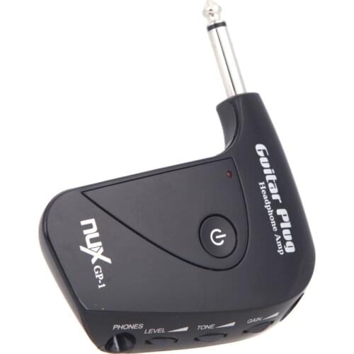 NUX GP-1 Electric Guitar Accessories Plug Mini Headphone Amp Amplifier Built-in Distortion Effect Compact Portable