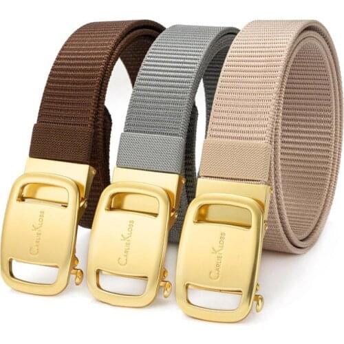 New toothless automatic buckle belt nylon canvasbelt outdoor casual pantsbeltbusiness trousersjeansversatilebeautifulfashionable