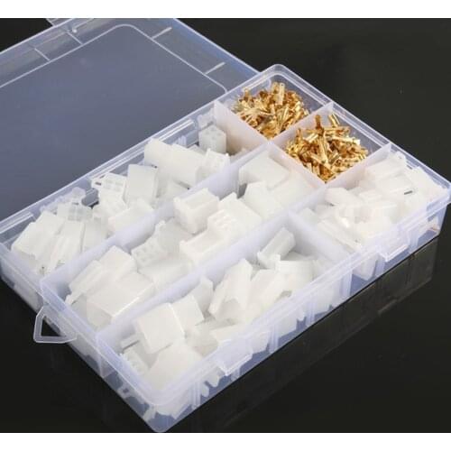 380pcs 40 Set Practical Auto Electrical 2 3 4 6 Pin 2.8 mm Wire Terminal Connector with Fixed Hook Male Female Terminals Housing