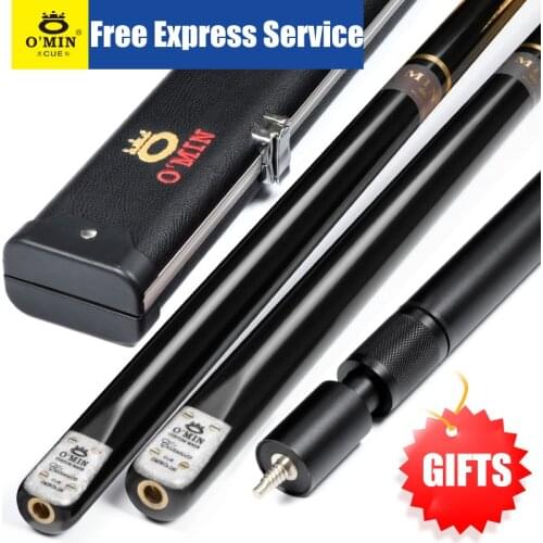 O'Min Classic-H 3/4 Split Billiard Snooker Cue 9.5/10mm Tip Professional Ashwood Shaft High Quality Billar with Excellent Gifts