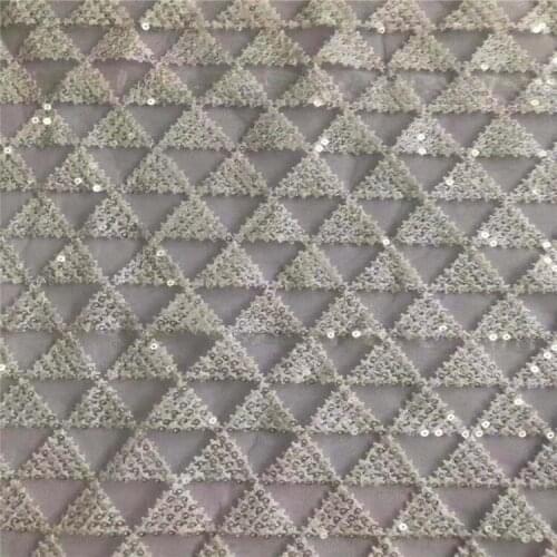 Sequined Mesh Embroidery Lining One-Piece Dress Wedding Dress Lace Fabric Multi-Color Sequined Mesh Fashion Fabric