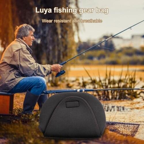 Fishing Reel Bag Four-side Seaming Thickened Diving Material Wear Resistant Spinning Reel Fishing LoverCarry Spinning Reel Bag