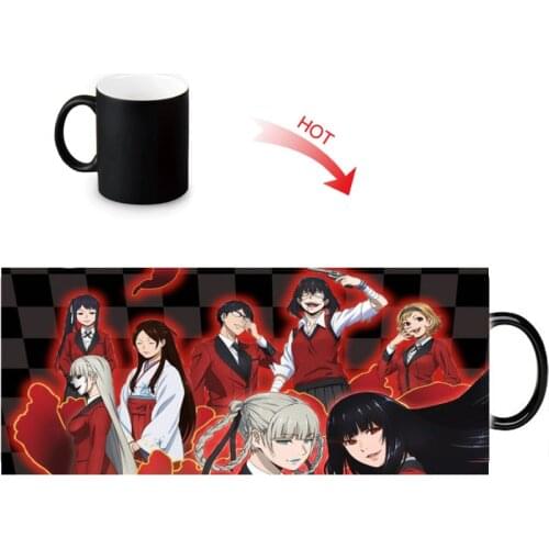 Custom Photo Heat Sensitive Magic Ceramic Mugs 12oz Color Changing Mug Kakegurui Coffee Milk Cup Personalized Gift