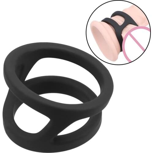 Adult Products Penis Ring Black Sex Toys for Men Male Delay Ejaculation Sex Products Cock Ring Silicone