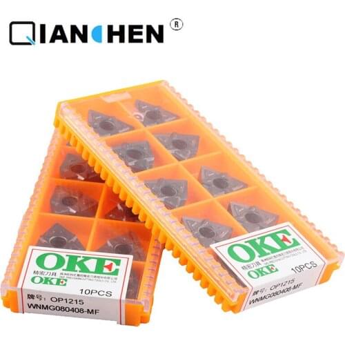 Original quality OKE 10pcs/lot high precision high performance high strength CNC WNMG080408-MF OP1215 industry carbide inserts