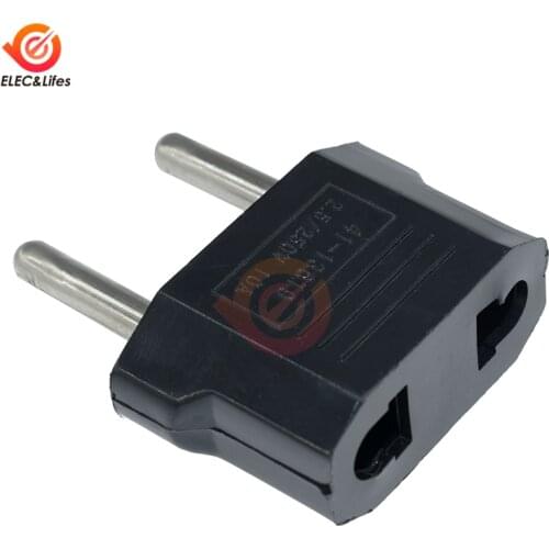 10Pcs Universal US To EU Power Adapter Socket Plug International Travel Wall AC Power Charger Outlet Adaptor Converter