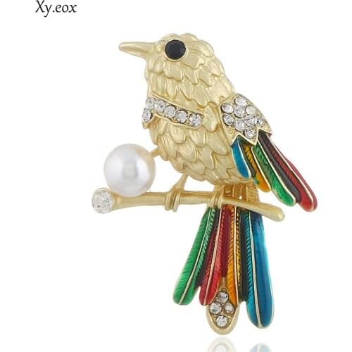 1pcs Fashion Jewelry Enameled Bird Swallow Brooch Pin Cute Animal Pin Brooches