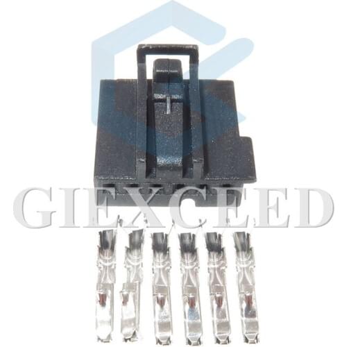 2 Sets 6 Pin Car Connector Electrical Wire Cable Socket Female Auto Plug With Terminals