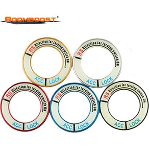 3 6 Auto Parts Glowing Car Ignition Switch Cover For Mazda/Regal/Encore 5 Colors Aluminium Alloy Luminous 3D Stickers