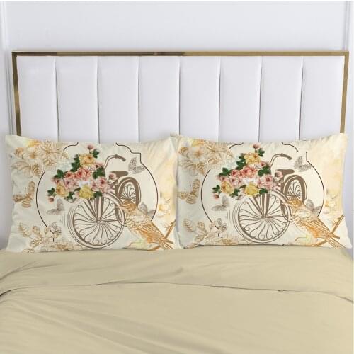 3D Pillow cover Pillow case Luxury Bedding Pillowcase Pillowcovers decorative 50x70 Customizable size Nordic rustic Bicycle
