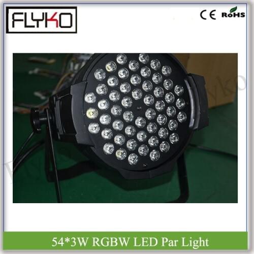 54*3W RGBW LED Par Light 6pcs/lots non-waterproof low noise event nightclub stage dj equipment