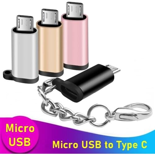Tongdaytech Micro USB Adapter Micro USB Male to Type C Female Charge Adapter Data Sync Converter For Android Phone Tablets