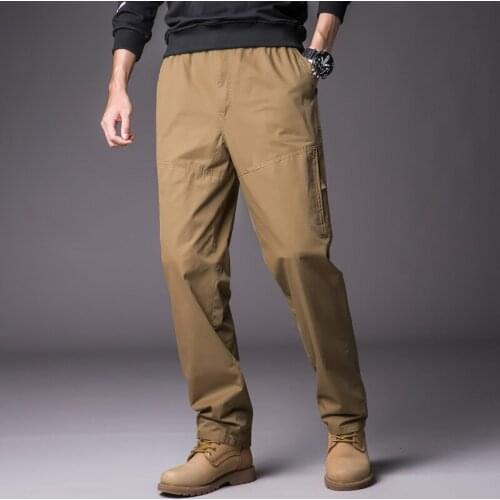 Cargo pants men tactical pants military mens pants Fashion casual straight pants autumn winter trousers youth TJWLKJ