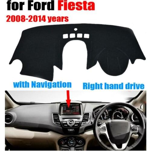 Car dashboard covers mat for Ford Fiesta ST with navigation 2008-2014 Right hand drive dashmat pad dash cover auto accessories