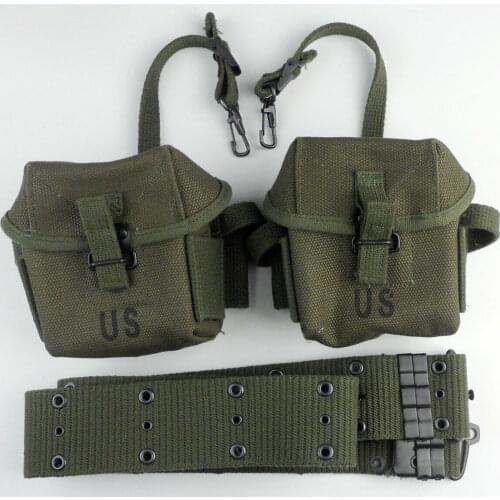 Vietnam War US Army M1956 Ammo Pouch M16A1 Pouches Pack Case Bag M1956 Belt Military War Reenactments