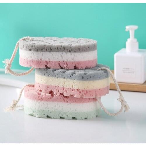 Bath home general rubbing towel trichromatic oval back rubs decontamination washing bath adult children