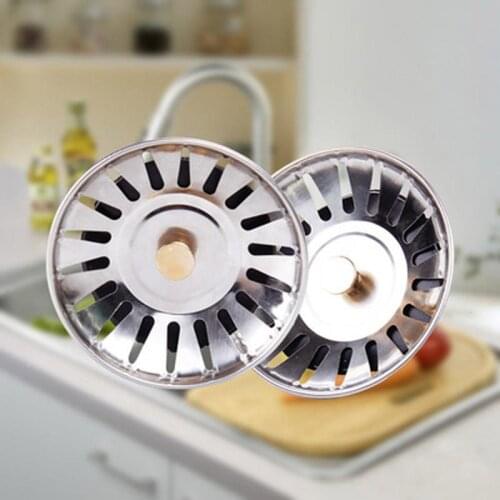 Stainless Steel Sink Kitchen Sink Filter Stopper Waste Plug Sink Filter Drains Cover For Bathroom Hair Catcher Filtre Lavabo