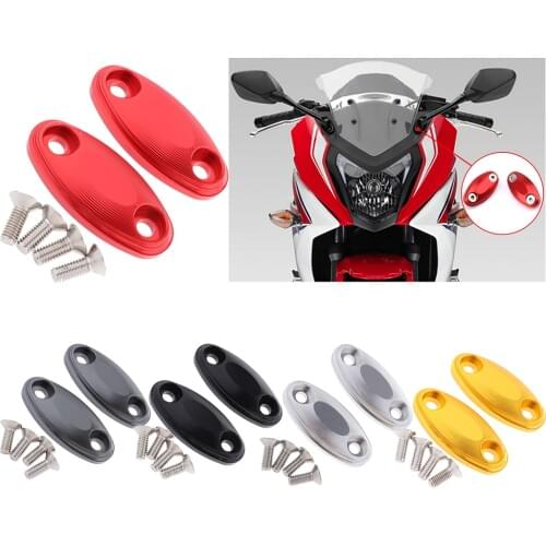 Motorcycle Mirror Mount Hole Cap Cover for Honda CBR650F 2014 2015 2016 2017 2018